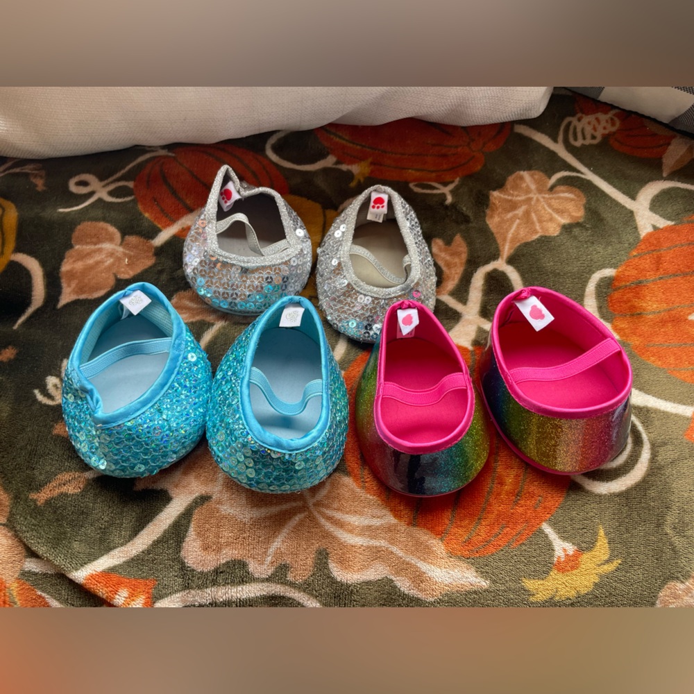 Build a bear shoes. All 3